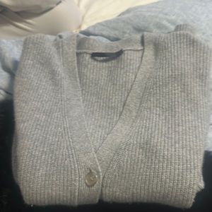 Jenni Kayne heather gray cocoon cashmere cardigan